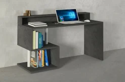 Scrivania lineare ardesia 140x60cm con supporto computer - Yemyin