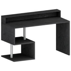 Scrivania lineare ardesia 140x60cm con supporto computer - Yemyin