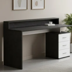 Scrivania lineare ardesia 160x90cm in legno - Flaminia