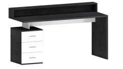 Ufficio|Camera Da Letto > Dmora Scrivania lineare ardesia 180x60cm con porta pc - Aurigo Grigio Ardesia