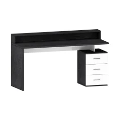 Ufficio|Camera Da Letto > Dmora Scrivania lineare ardesia 180x60cm con porta pc - Aurigo Grigio Ardesia