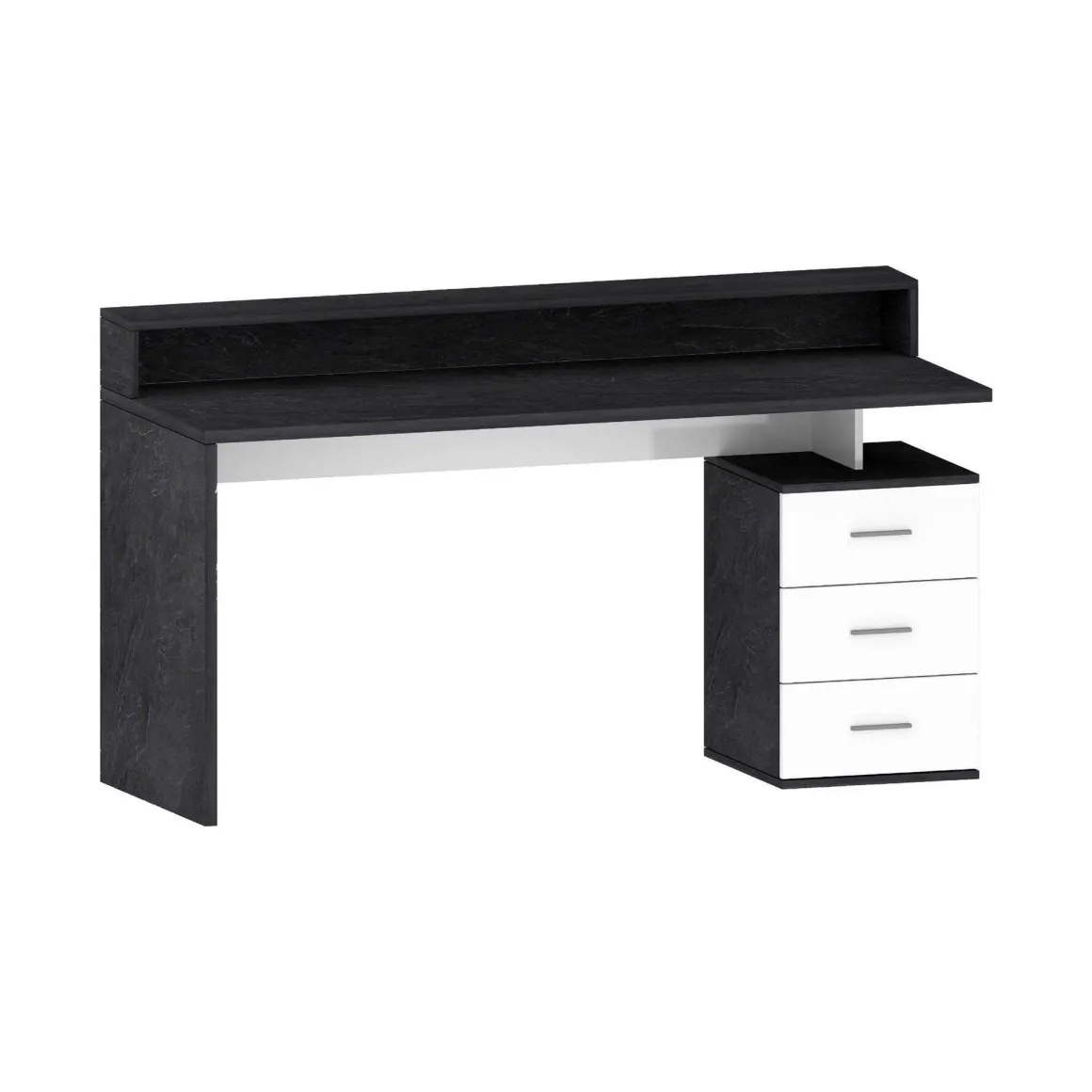 Ufficio|Camera Da Letto > Dmora Scrivania lineare ardesia 180x60cm con porta pc - Aurigo Grigio Ardesia
