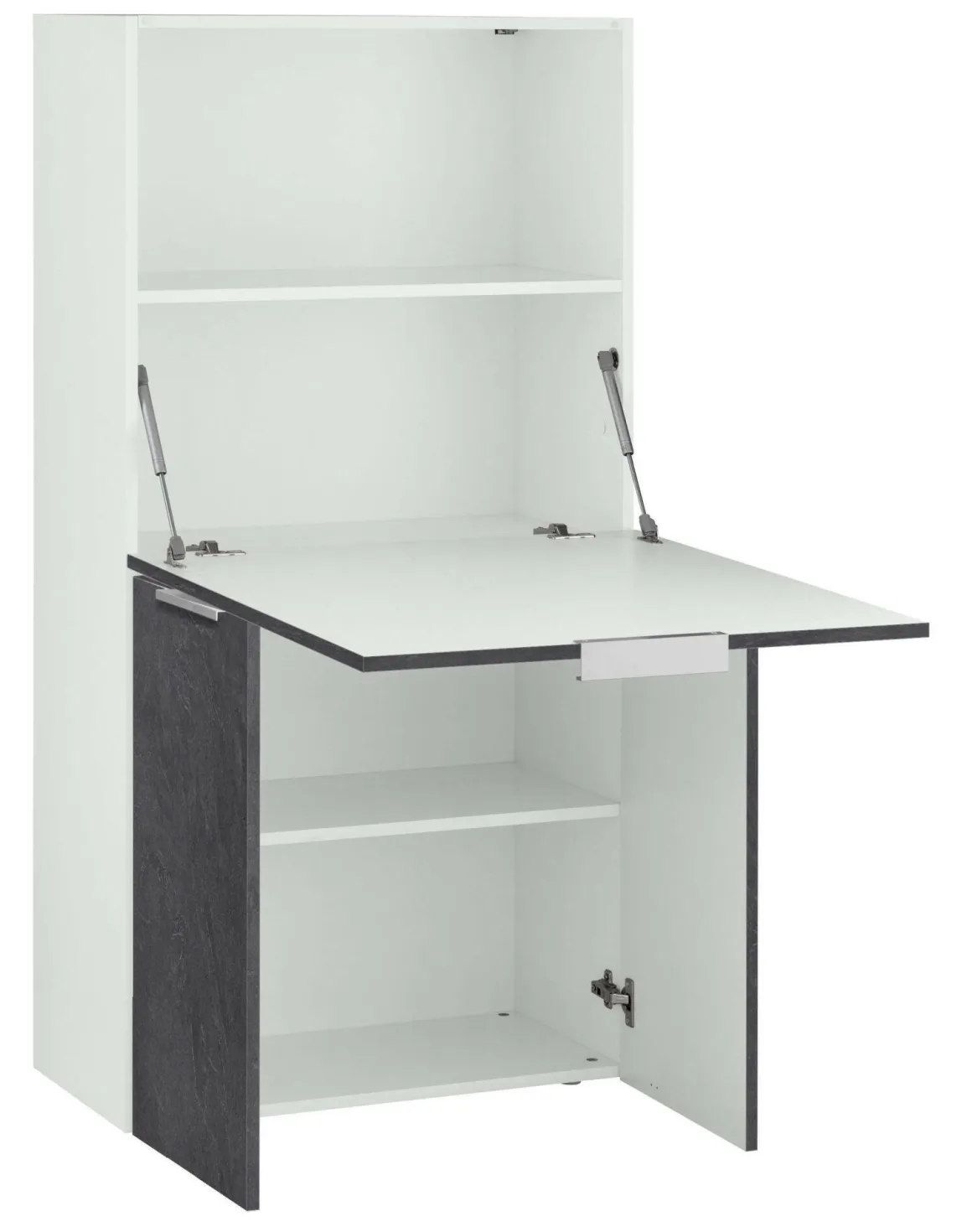 Scrivania lineare ardesia 70x35cm con porta pc - Atroc