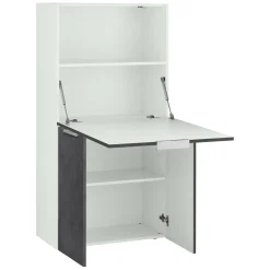 Scrivania lineare ardesia 70x35cm con porta pc - Atroc