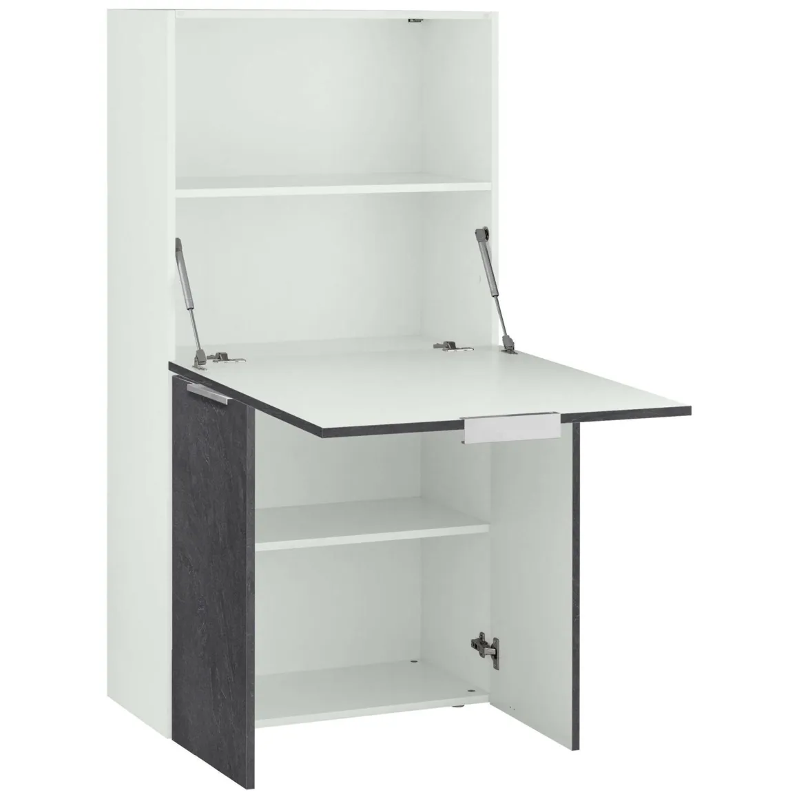 Scrivania lineare ardesia 70x35cm con porta pc - Atroc