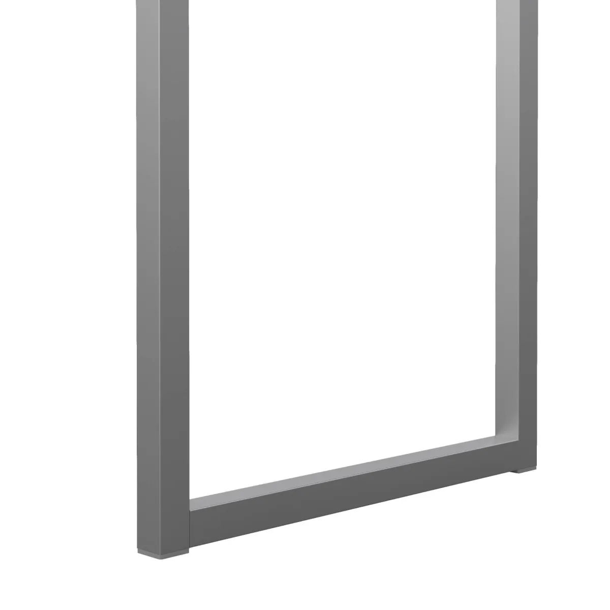Scrivanie > Dmora Scrivania lineare bianca e grigia 101x40cm con 2 cassetti - Anavi Grigio, Bianco