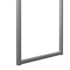 Scrivania lineare bianca e grigia 125x51cm con 3 cassetti - Amadeo