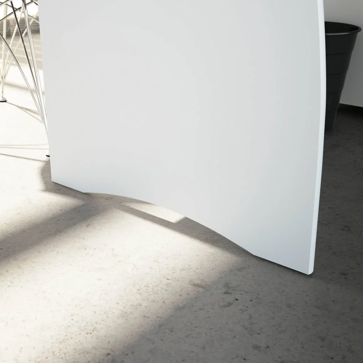 Ufficio|Camera Da Letto > Dmora Scrivania lineare bianca e rovere 140x60cm - Ernestina Marrone, Bianco Rovere