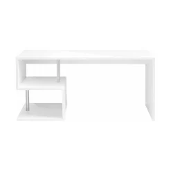 Scrivania lineare bianca lucida 140x60cm - Atemis