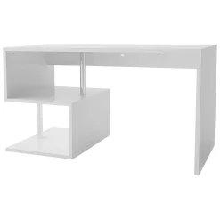 Scrivania lineare bianca lucida 140x60cm - Atemis
