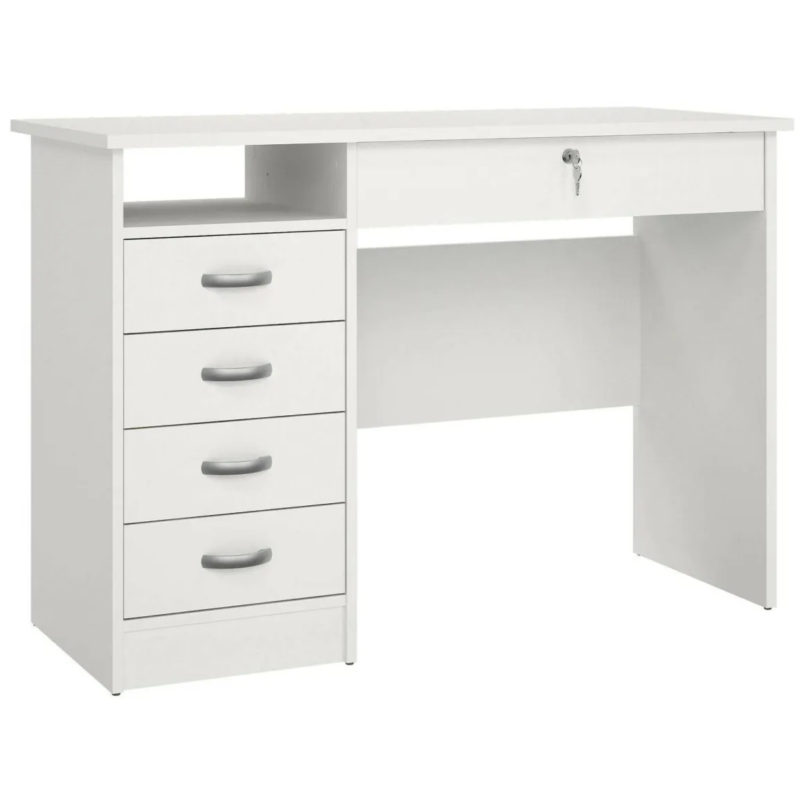 Scrivania lineare bianca 109x48cm in legno - Amor