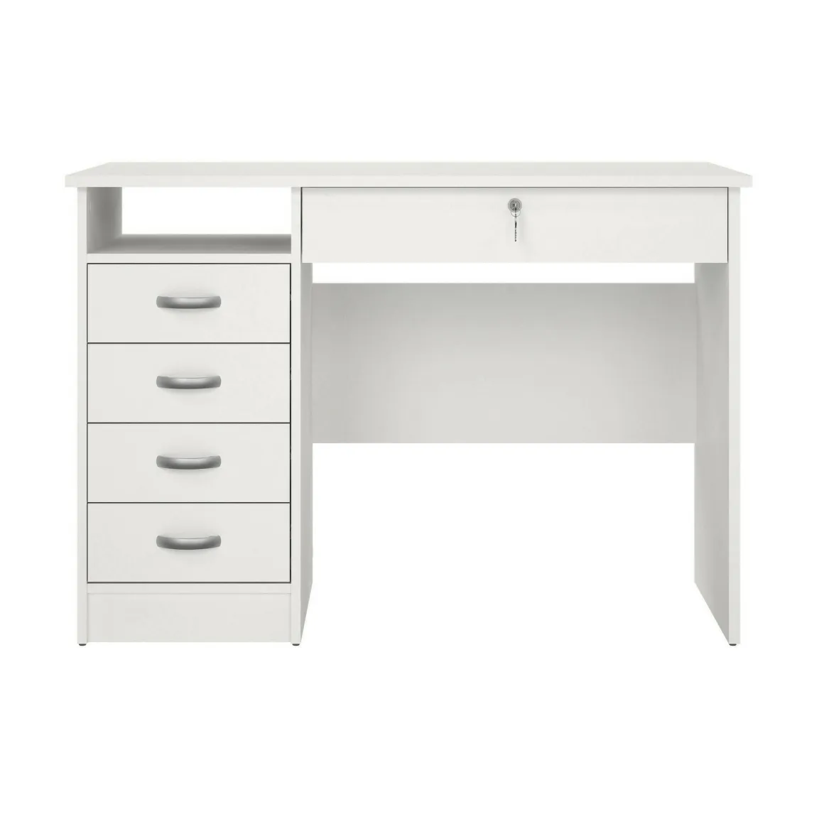 Scrivania lineare bianca 109x48cm in legno - Amor