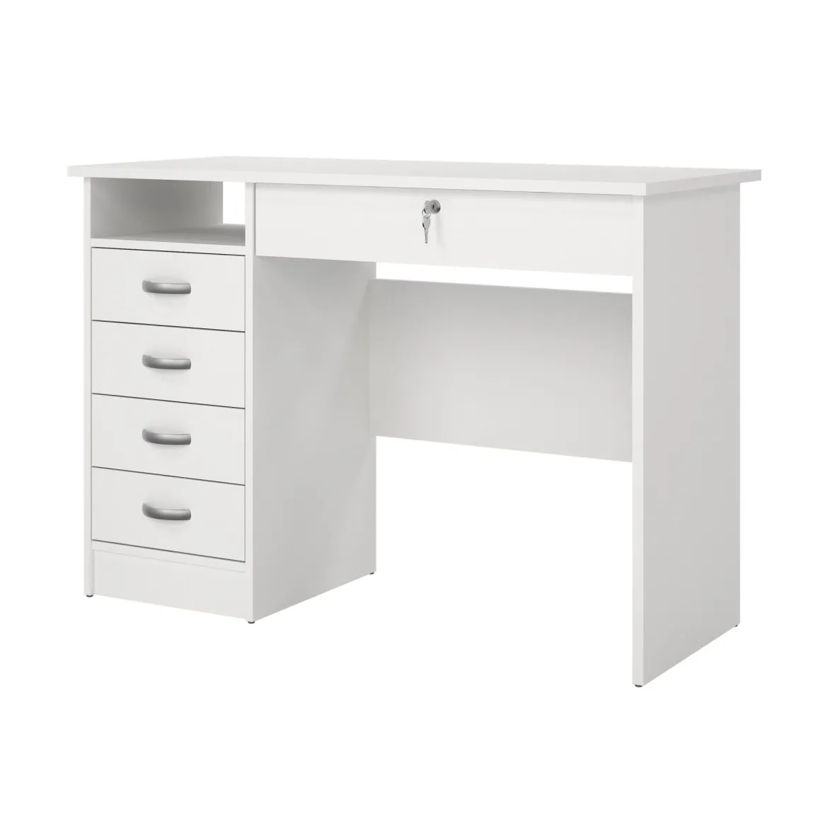 Scrivania lineare bianca 109x48cm in legno - Amor