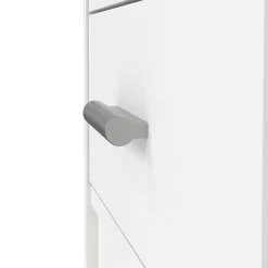 Scrivania lineare bianca 110x45cm con 3 cassetti - Appollo