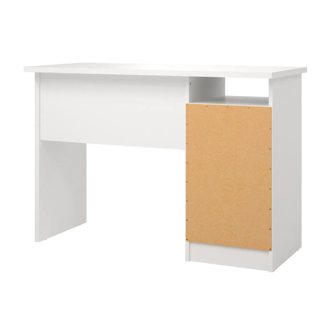 Scrivania lineare bianca 110x45cm con 3 cassetti - Appollo