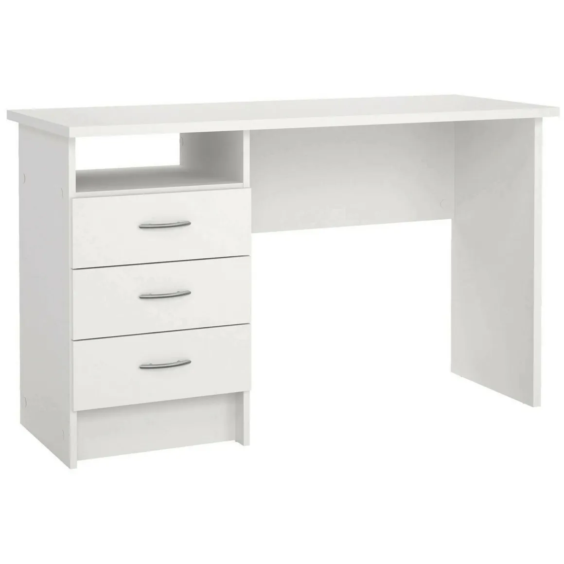 Scrivania lineare bianca 120x48cm in legno - Andre