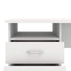 Scrivania lineare bianca 120x48cm in legno - Andre