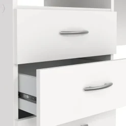 Scrivania lineare bianca 120x48cm in legno - Andre
