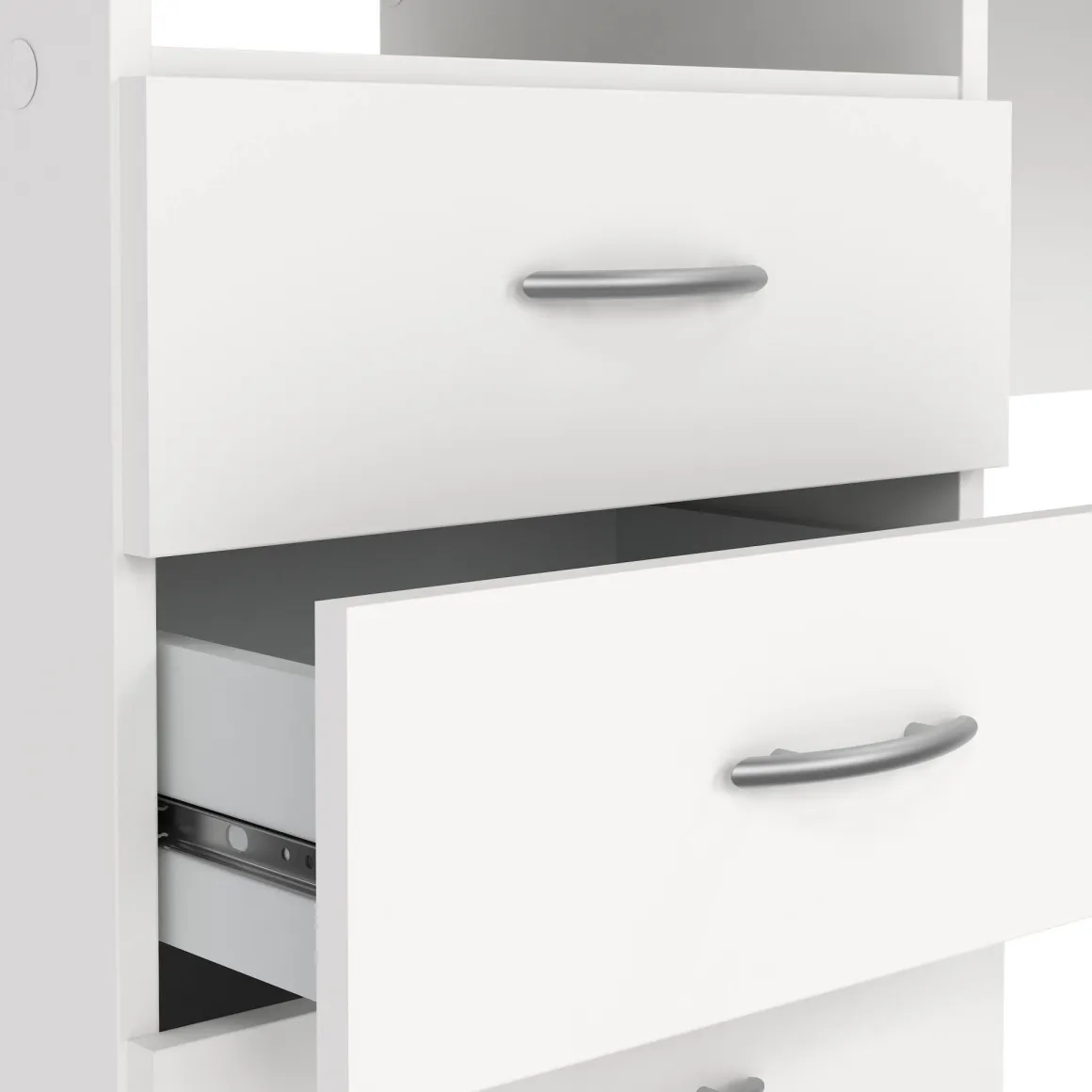 Scrivania lineare bianca 120x48cm in legno - Andre
