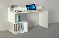 Scrivania lineare bianca 140x60cm con porta pc - Kobenhavn
