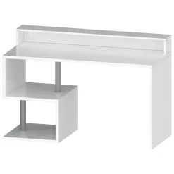 Scrivania lineare bianca 140x60cm con porta pc - Kobenhavn