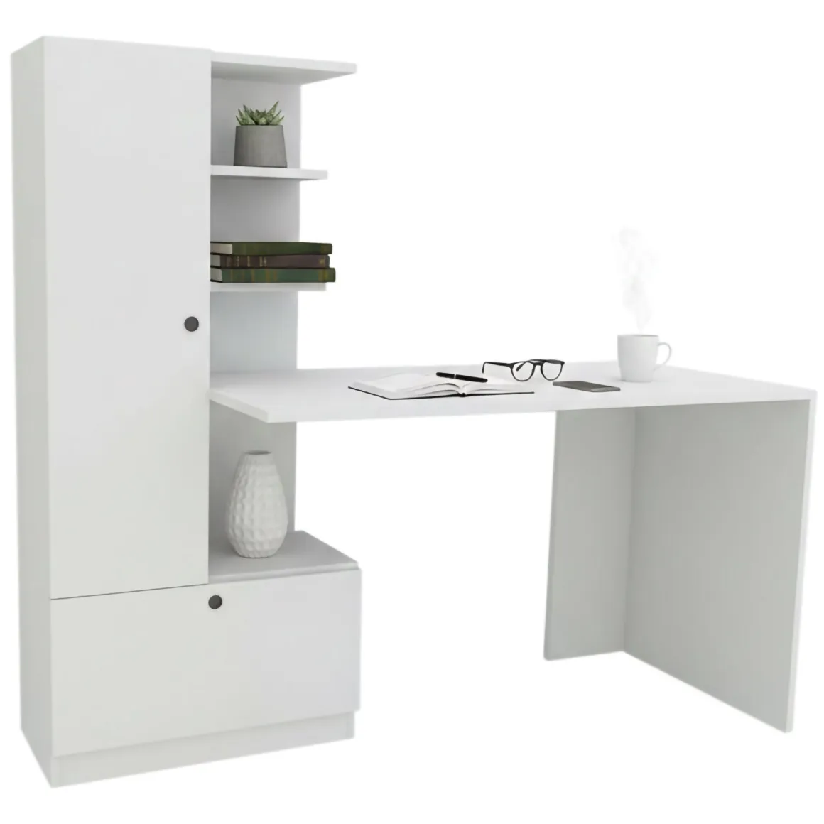 Scrivania lineare bianca 149x61cm - Marilena