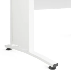Scrivanie > Dmora Scrivania lineare bianca 150x80cm - Ascorbato Bianco