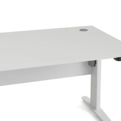 Ufficio|Camera Da Letto > Dmora Scrivania lineare bianca 160x60cm con 3 cassetti - Bardi Bianco