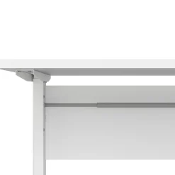 Ufficio|Camera Da Letto > Dmora Scrivania lineare bianca 160x60cm con 3 cassetti - Bardi Bianco