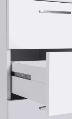 Ufficio|Camera Da Letto > Dmora Scrivania lineare bianca 180x60cm - Arre Bianco