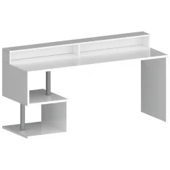 Ufficio|Camera Da Letto > Dmora Scrivania lineare bianca 180x60cm - Arre Bianco