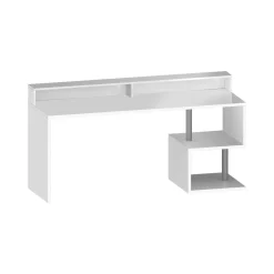 Scrivania lineare bianca 180x60cm con porta pc - Aurigo