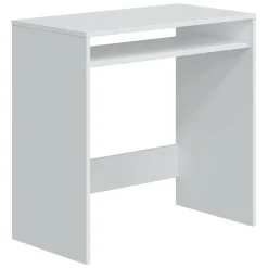 Scrivania lineare bianca 79x43cm con porta pc - Acu
