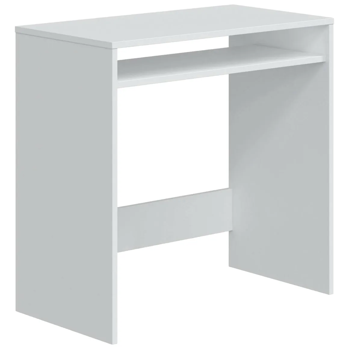 Scrivania lineare bianca 79x43cm con porta pc - Acu