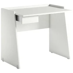 Scrivania lineare bianca 90x60cm con 1 cassetto - Abulele