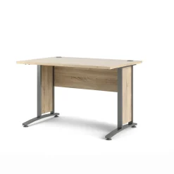 Scrivania lineare grigia e quercia 120x80cm in legno - Amigos
