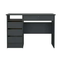 Scrivania lineare grigia 109x48cm con 3 cassetti - Franklin
