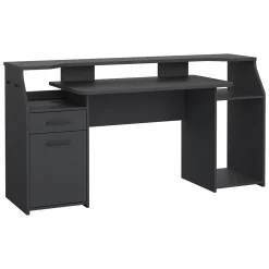 Scrivania lineare grigia 171x62cm con 1 cassetto - Zennithor