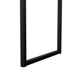 Ufficio|Camera Da Letto > Dmora Scrivania lineare nera 130x60cm con piano in vetro - Ameglia Nero