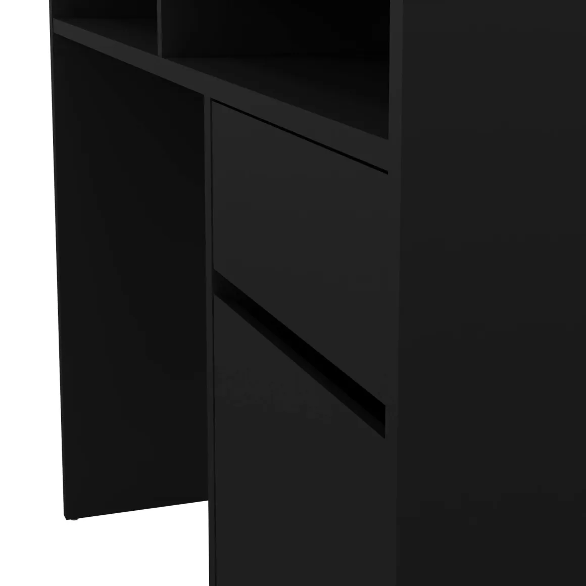 Scrivania lineare nera 110x48cm in legno - Abbadu