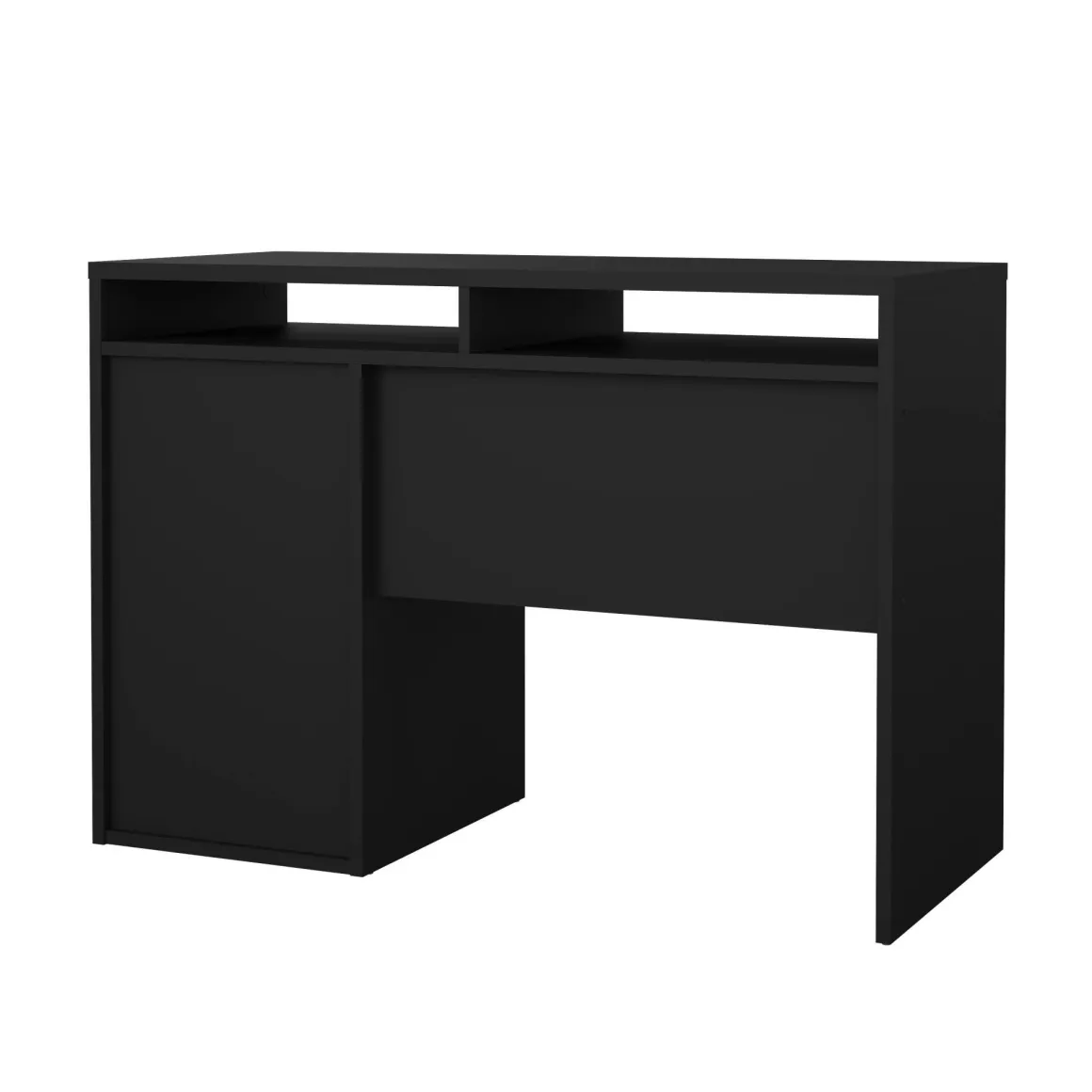 Scrivania lineare nera 110x48cm in legno - Abbadu