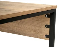 Scrivania lineare pino e nera 240x60cm - Violet