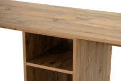 Scrivania lineare pino e nera 240x60cm - Violet