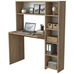 Scrivania lineare quercia 113x40cm con libreria - Arapaho