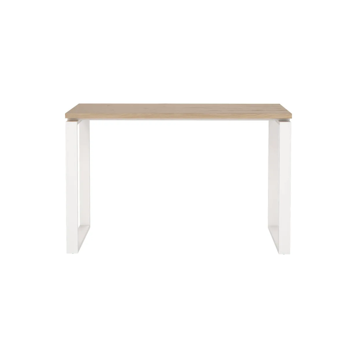Scrivanie > Dmora Scrivania lineare rovere e bianca 120x60cm - Pierrot Bianco, Marrone Rovere