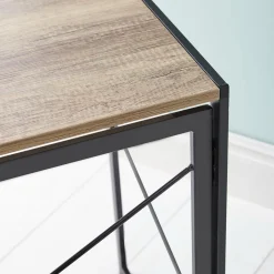 Scrivania lineare rovere e nera 50x99cm - Hambergite