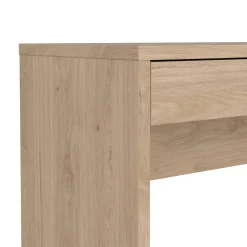 Scrivanie > Dmora Scrivania lineare rovere 100x39cm con 2 cassetti - Acero Marrone Rovere