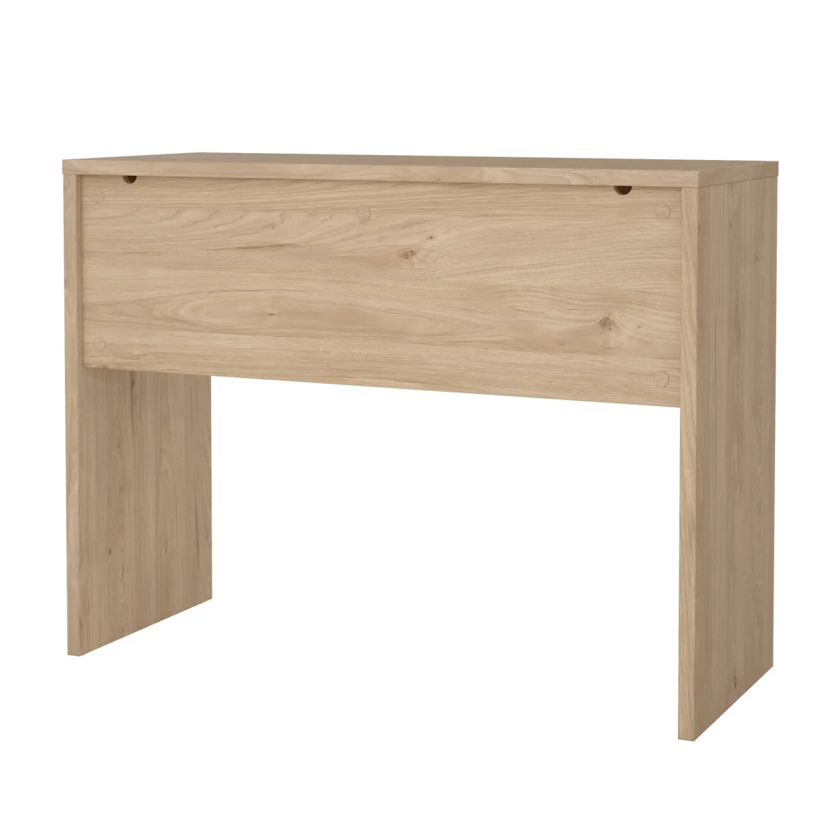 Scrivanie > Dmora Scrivania lineare rovere 100x39cm con 2 cassetti - Acero Marrone Rovere