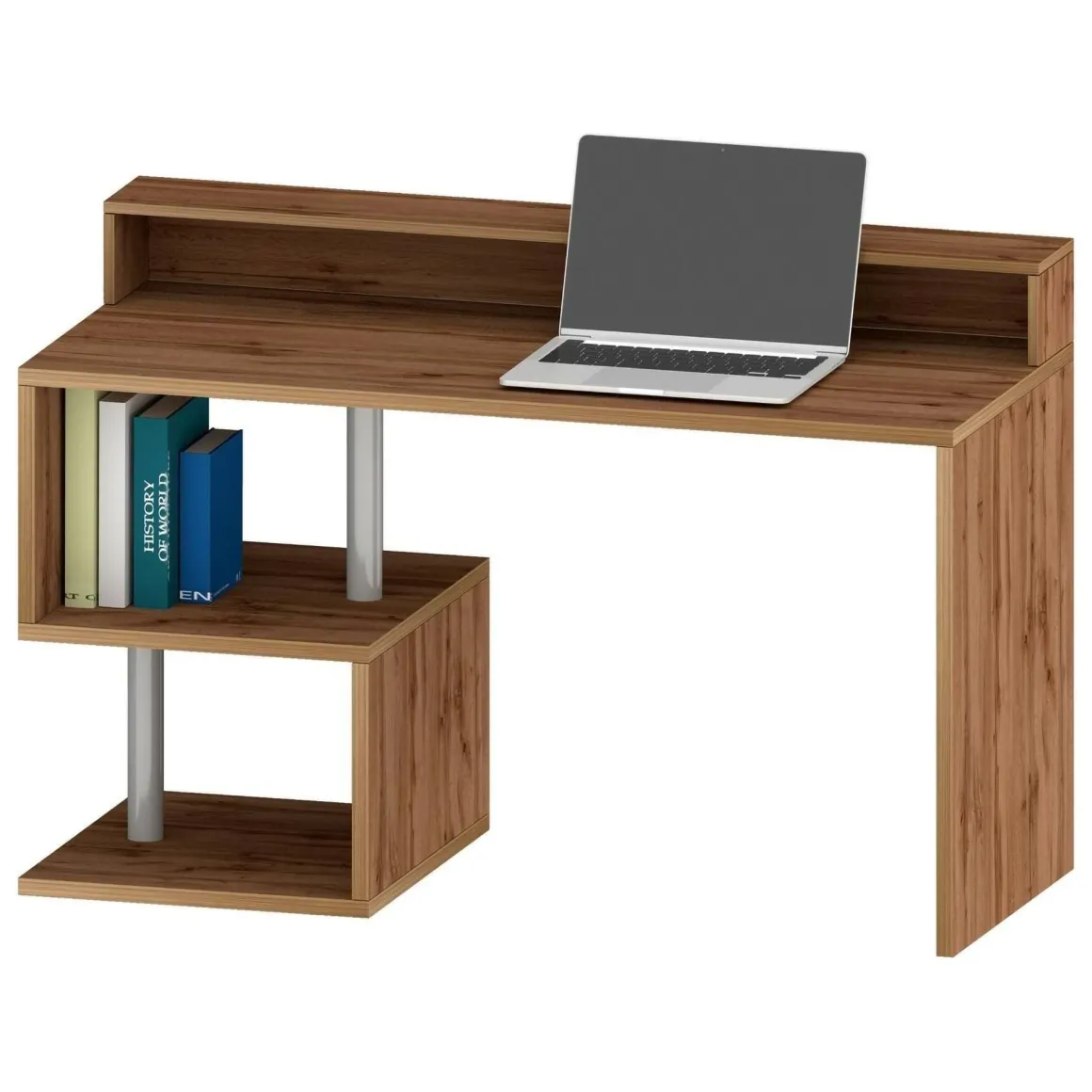 Scrivania lineare rovere 140x60cm con porta pc - Kobenhavn