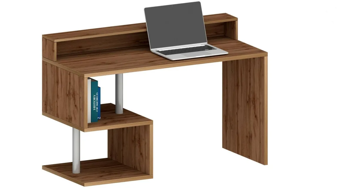 Scrivania lineare rovere 140x60cm con porta pc - Kobenhavn